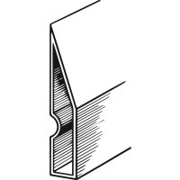 Alu Trapezkartätsche 97 x 18 mm - 1,2 m FORTIS Bau