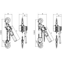 Hebelzug PLX-III 1,5m/750kg