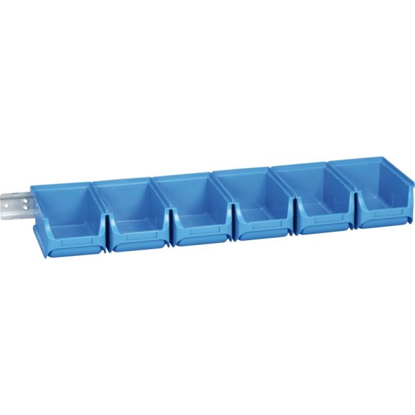 Sichtboxen-Set blau 613x165x75 mm allit