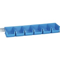 Sichtboxen-Set blau 613x165x75 mm allit