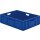 Transport-Stapelkasten B800xT600xH210 mm blau, geschlossen mit Griffloch LA-KA-PE