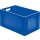 Transport-Stapelkasten B600xT400xH320 mm blau, geschlossen mit Griffloch LA-KA-PE