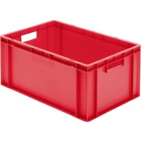 Transport-Stapelkasten B600xT400xH270 mm rot, geschlossen...