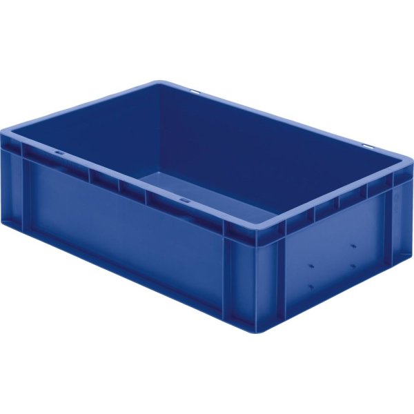 Transport-Stapelkasten B600xT400xH175 mm blau, geschlossen ohne Griffloch LA-KA-PE