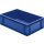 Transport-Stapelkasten B600xT400xH175 mm blau, geschlossen ohne Griffloch LA-KA-PE