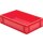 Transport-Stapelkasten B600xT400xH145 mm rot, geschlossen ohne Griffloch LA-KA-PE