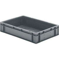 Transport-Stapelkasten B600xT400xH120 mm grau,...