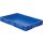 Transport-Stapelkasten B600xT400xH75 mm blau, geschlossen ohne Griffloch