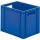 Transport-Stapelkasten B400xT300xH320 mm blau, geschlossen mit Griffloch LA-KA-PE