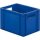 Transport-Stapelkasten B400xT300xH270 mm blau, geschlossen mit Griffloch LA-KA-PE