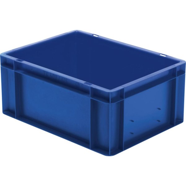 Transport-Stapelkasten B400xT300xH175 mm blau, geschlossen ohne Griffloch LA-KA-PE