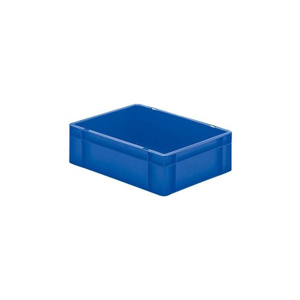 Transport-Stapelkasten B400xT300xH120 mm blau, geschlossen ohne Griffloch LA-KA-PE