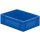 Transport-Stapelkasten B400xT300xH120 mm blau, geschlossen ohne Griffloch LA-KA-PE