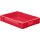 Transport-Stapelkasten B400xT300xH75 mm rot, geschlossen ohne Griffloch