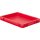 Transport-Stapelkasten B400xT300xH50 mm rot, geschlossen ohne Griffloch