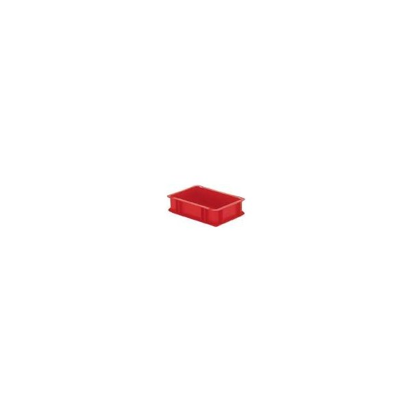 Transport-Stapelkasten B300xT200xH75 mm rot, geschlossen ohne Griffloch LA-KA-PE