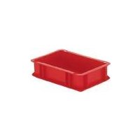 Transport-Stapelkasten B300xT200xH75 mm rot, geschlossen...