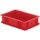 Transport-Stapelkasten B300xT200xH75 mm rot, geschlossen ohne Griffloch LA-KA-PE