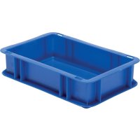 Transport-Stapelkasten B300xT200xH75 mm blau, geschlossen...