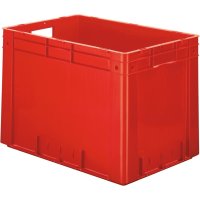 Transport-Stapelkasten B600xT400xH420 mm rot Auflast...