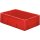 Transport-Stapelkasten B600xT400xH175 mm rot Auflast 700kg ohne Griffloch LA-KA-PE