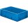 Transport-Stapelkasten B600xT400xH175 mm blau Auflast 700kg ohne Griffloch