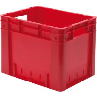 Transport-Stapelkasten B400xT320xH320 mm rot Auflast...