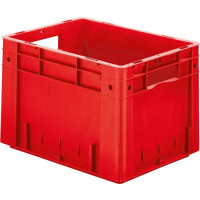 Transport-Stapelkasten B400xT300xH270 mm rot Auflast...