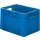 Transport-Stapelkasten B400xT300xH270 mm blau Auflast 600kg mit Griffloch LA-KA-PE