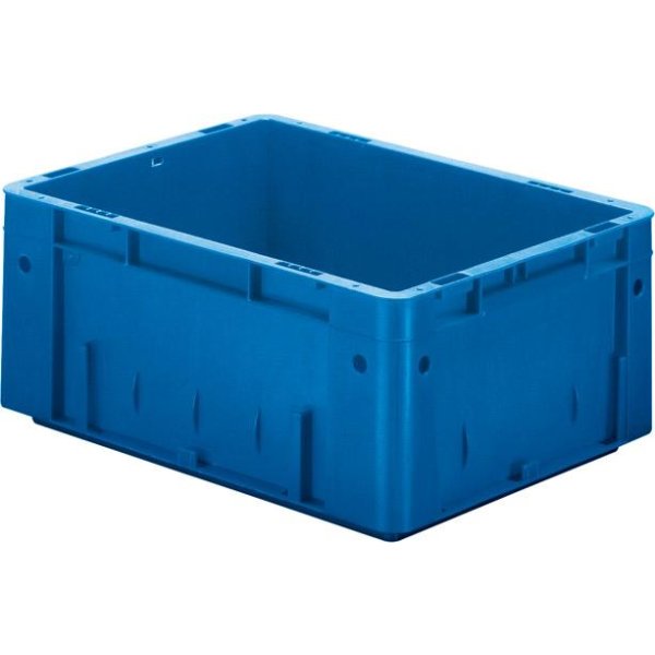 Transport-Stapelkasten B400xT300xH175 mm blau Auflast 600kg ohne Griffloch LA-KA-PE