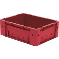 Transport-Stapelkasten B400xT300xH145 mm rot Auflast...