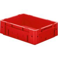 Transport-Stapelkasten B400xT300xH120 mm rot Auflast...