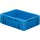 Transport-Stapelkasten B400xT300xH120 mm blau Auflast 600kg ohne Griffloch LA-KA-PE