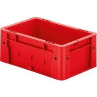 Transport-Stapelkasten B300xT200xH120 mm rot Auflast...