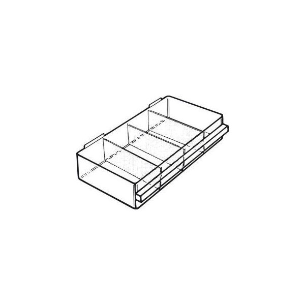 Ersatzschublade Typ150-3 B279xT155xH64 mm transparent RAACO