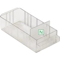 Trennwand quer für Schublade Typ 150-01 transparent...