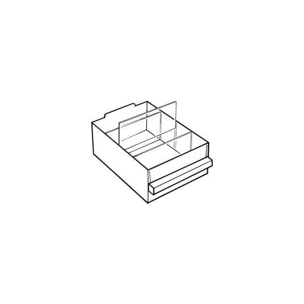 Ersatzschublade Typ250-2 B159xT239xH92 mm transparent RAACO