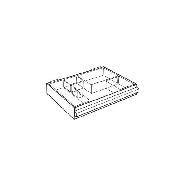 Ersatzschublade Typ250-3 B320xT239xH57 mm transparent RAACO