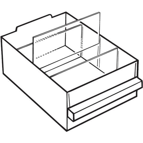 Trennwand für Schublade Typ 250-02 transparent Satz = 12 Stück RAACO