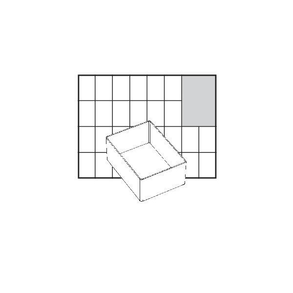 A7 1 Facheinsatz einzeln 47x79x109 mm