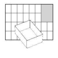 A7 1 Facheinsatz einzeln 47x79x109 mm RAACO