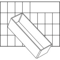 A8-2 Facheinsatz transp. H 47x B 55x T 157 mm RAACO
