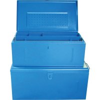 Stahlblechkoffer blau 830x440x340mm (H)