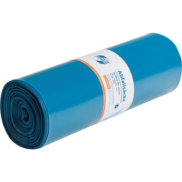 Müllsack 120 l blau LDPE Superstark