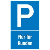 Parkplatzschild Kunstst. B250xH400 mm Nur für Kunden...