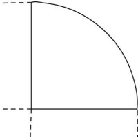 Eckplatte 90 Grad 800x800 mm Ahorn