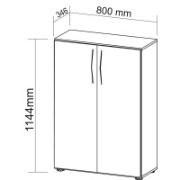 Schrank 3 OH B 800 mm Buche