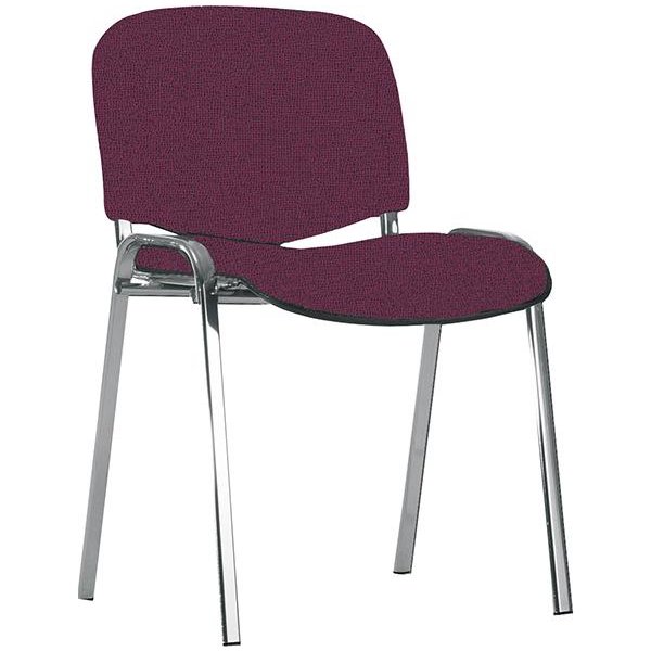 Bes.-Stuhl ISO chrom/bordeaux