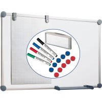 Whiteboard Komplett-Set H 900 x B 1200 mm