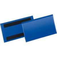 Etikettentasche B150xH67 mm blau, magnetisch VE 50...